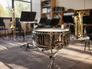 Why did the drum get to class first?
