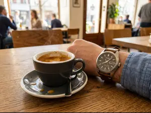 Why did the espresso check its wristwatch?