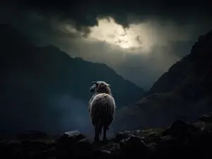 Why did the lamb's mom have to lock her door at night?