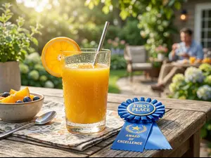 Why did the orange juice win the award?