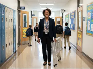 Why did the principal carry a ladder?