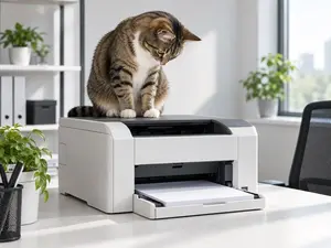 Why did the printer join the office band?