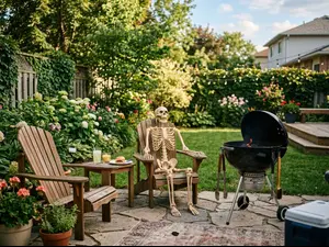 Why did the skeleton go to the barbecue alone?