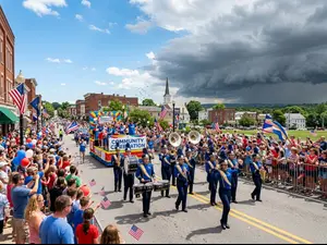 Why did the storm skip the parade?