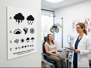 Why did the storm visit the eye doctor?