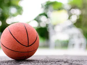 Why did the sun abruptly leave the pick-up basketball game?