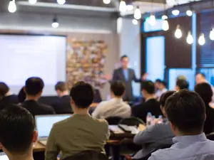 Why did the teacher lead a marine biology seminar?