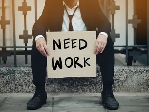Why did the unemployed person get excited while reading the Bible?
