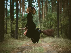 Why did the witch stay in a hotel?