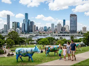 Why do cows love visiting big cities?