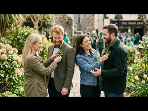 Why do people wear shamrocks for the holiday?