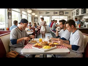 Why do players go out for breakfast after games?