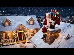 Why does Santa prefer the chimney entrance?