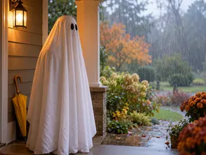 Why don't ghosts like rain?