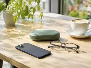 Why was the cell phone wearing glasses?