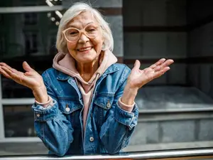 Why was the grandma always getting A's on her papers?