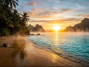 Why was the ocean too warm to swim?