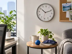 Why was the office clock stressed?