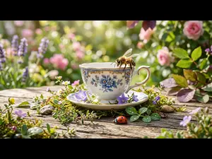 Why were bugs playing football in a teacup?